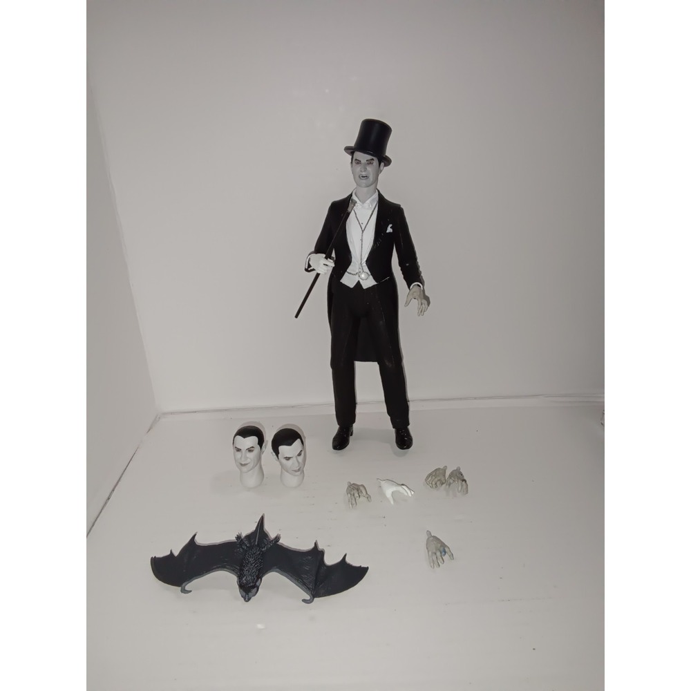 NECA Universal Monsters Ultimate Dracula Carfax Abbey Black and White Loose